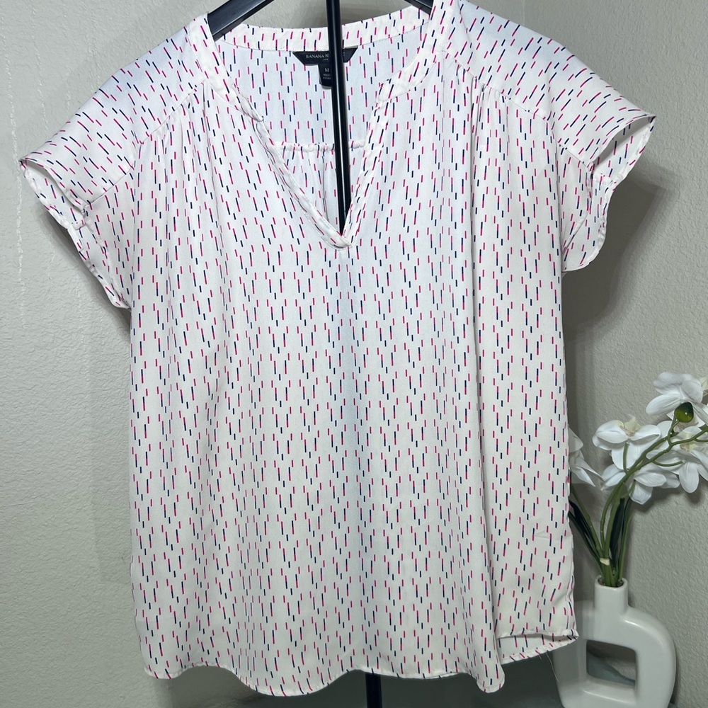 Banana Republic Women’s Printed Blouse – Size M